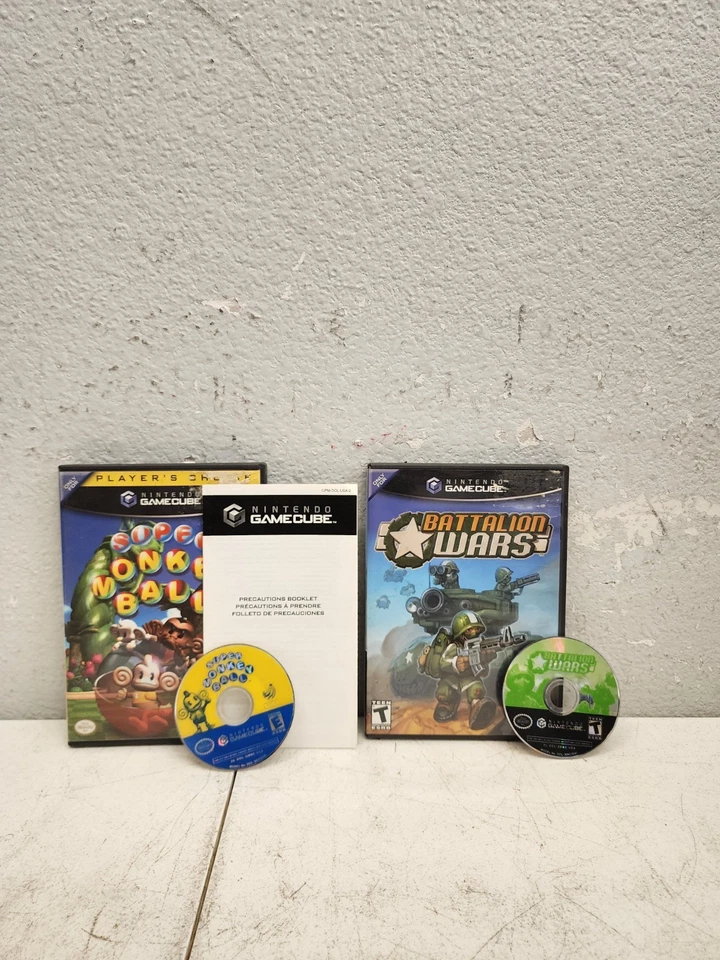 Battalion Wars (Nintendo GameCube, 2005) + Super Monkey Ball GameCube  - Image 1 of 4