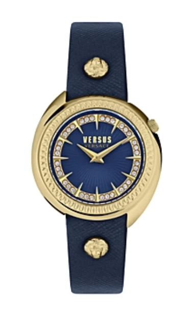 Versus Versace Women's Tortona IP Yellow Goldtone, Crystal & Leather Watch/38MM  - Image 1 of 1