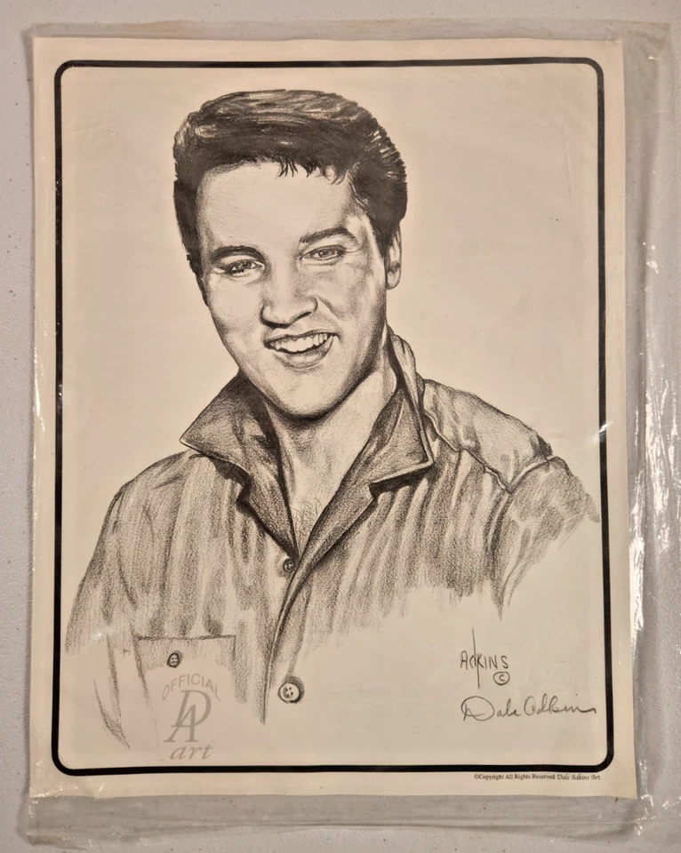 Elvis Presley Sketch - Signed by Dale Adkins — 第 1/1 张图片