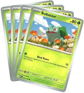 x4 #001/132 Bulbasaur - Mega Evolution - Pokemon - NM/M English - Picture 1 of 1