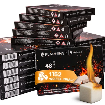1152x Anzündwürfel Kaminanzünder Kohle-Anzünder BBQ-Grillanzünder Ofenanzünder - Bild 1 von 4