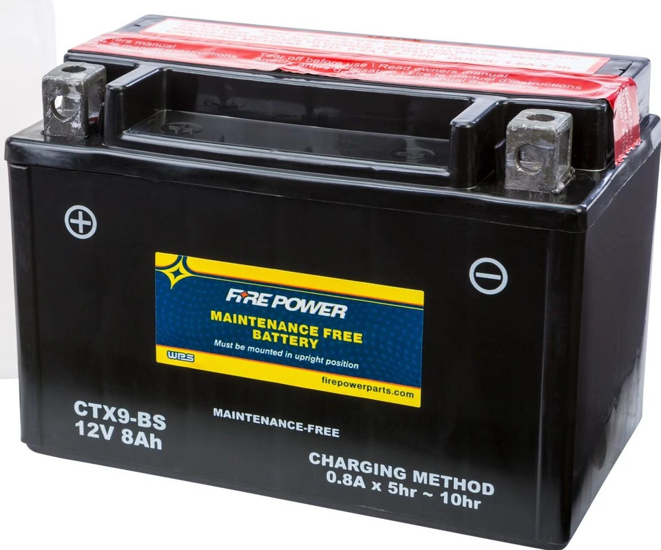 WPS Fire Power CTX9-BS Maintenance Free Battery #CTX9-BS Foto 1 de 1