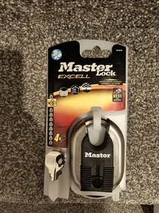 MASTER LOCK Excell M187D Candado con llave 4 llaves Grillete de carburo de boro Acero - Imagen 1 de 2