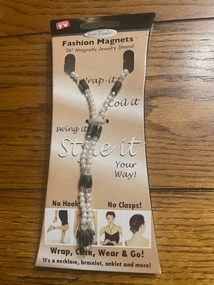 Style It 36" MAGNETIC JEWELRY STRAND Necklace/Bracelet/Anklet - Body Trends  New - Image 1 of 4