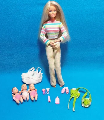Sitter Teen Skipper Doll & Quadruplets!  Barbie Sis #20334 Skip & 3 Babies Foto 1 de 4