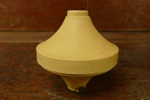 Vintage Yellow Plastic Lightning Rod Ball Roof Home Cabin Yard Decor - 3 1/2” - Picture 1 of 10