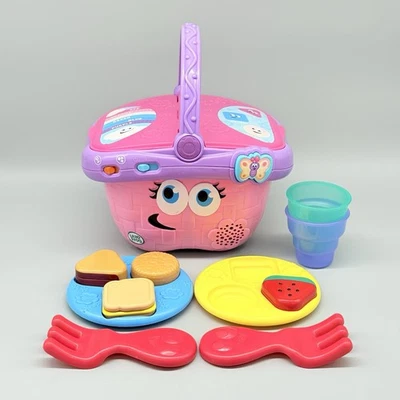 LeapFrog Talking Singing Shapes and Sharing Kids Fun Picnic Basket with 10 pcs - Image 1 of 4