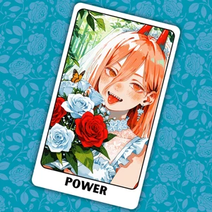 Anime Collectible Sticker Card | Cute Custom Fan Art | Matte Finish 2.62"x4.52" - Picture 1 of 3