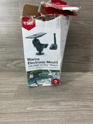 RAM® Universal Marine Electronic Mount - D Size Short w/ Arm and Plate Hi Torq - Image 1 of 3