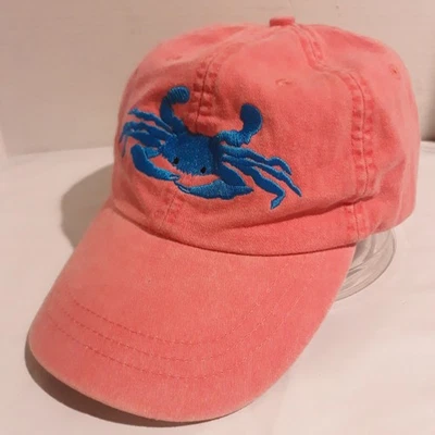 Sombrero Adams Coral Cangrejo Nancy Hammond Ediciones Cuero Lavado a la Piedra Correa Gorra  Foto 1 de 4