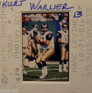 Kurt Warner Pacific Original 35mm Farbnegativ Dia Rams vs Jets Marc Levine - Bild 1 von 1