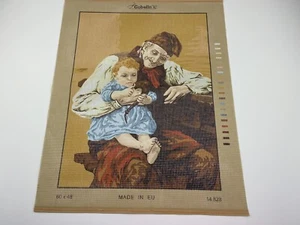 Gobelin Needlepoint Tapestry Canvas Child And Grand 14in By 19in Rome 10 Count - Picture 1 of 5