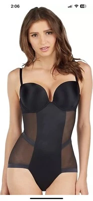 Body Le Mystere para mujer Infinite Edge ropa moldeadora lencería negra talla 36D nuevo con etiquetas Foto 1 de 4
