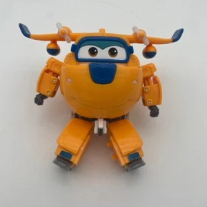 Super Wings Yellow Transforming Donnie Figure Toy Action Figure 5 Inch - Picture 1 of 9