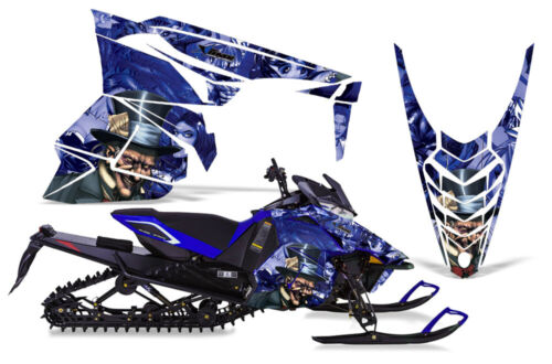 Snöskoter Graphics Kit Dekaler Sticker Wrap For Yamaha Viper 2014-2016 HATTER BLU