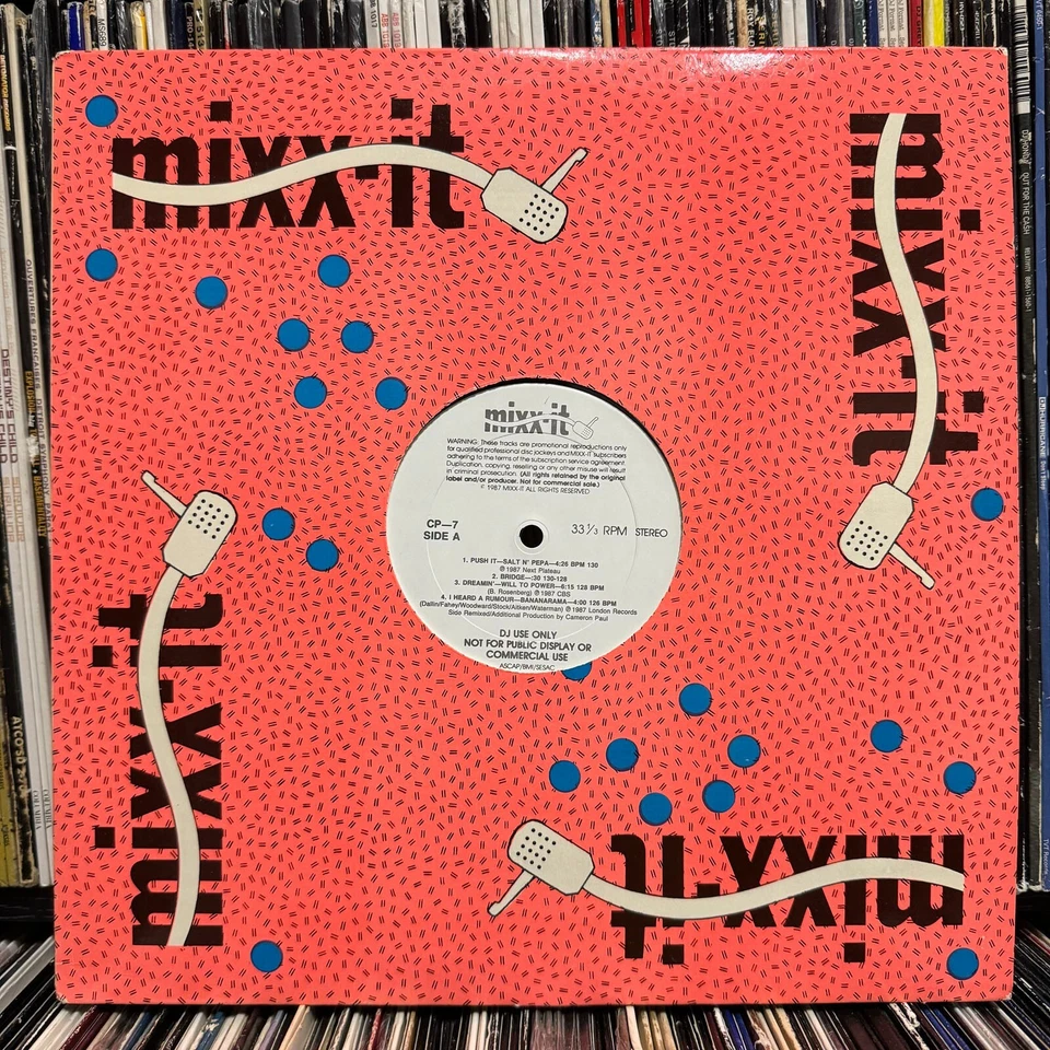 CAMERON PAUL - MIXX-IT #7 (VINYL EP) 1987  RARE  CP-7 / SALT N PEPA + BANANARAMA - Image 1 of 1