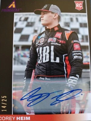 Corey Heim Rookie Card Panini Pinnacle Autograph 2022 No.10, 14/25 made - Image 1 of 2