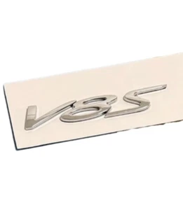 V8S V8 S BADGE EMBLEM Sticker Chrome Silver for CONTINENTAL GT GTC - Picture 1 of 1