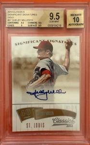 2014 CLASSICS SIGNIFICANT SIGNATURES GOLD SHELBY MILLER #67 BGS 9.5 GEM #D 8/10 - Picture 1 of 3