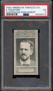1901 T425 American Tobacco Co. Australian Parliament E. Pulsford PSA 3