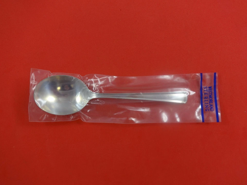 John & Priscilla by Westmorland Sterling Silver Cream Soup Spoon 6 1/8" New - Image 1 of 1