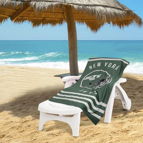 Northwest NFL New York Jets "Stripes" Beach Towel, 30" x 60" Cover