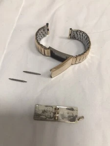 Vintage 19mm 18mm 1950s Gold Filled Gemex Photo Album Classic Unused Watch Band - Picture 1 of 11