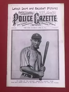 Ty Cobb Polizeiblatt 22. April 1916 - Bild 1 von 14