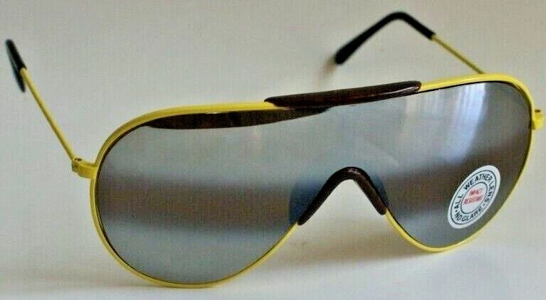 NUEVO CON ETIQUETAS Gafas de sol vintage de los años 80/90 deportivas clásicas estilo ala aviador lentes para todo clima Foto 1 de 4