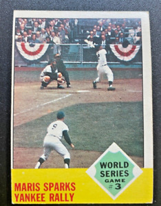 1963 Topps ROGER MARIS World Series Game 3 #144 - Beauty, OC