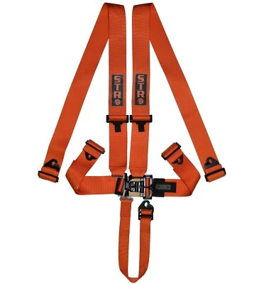 Nascar Renngeschirr 5-Punkt STR SFI Spedeworth Autograss BRISCA F2 ORCi Orange - Bild 1 von 2