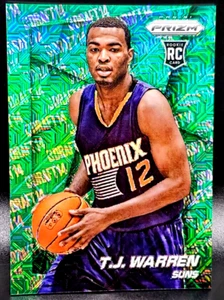 TJ WARREN 14-15 PANINI PRIZM VARIATIONS GREEN MOJO ROOKIE RC SSP 21/25 - Picture 1 of 3