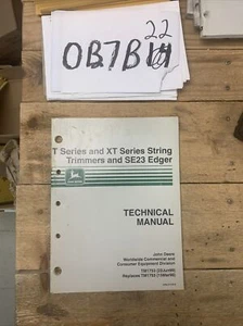 TM1753 JOHN DEERE Technical Service Shop Repair Manual T XT Trimmer SE Edger - Picture 1 of 7