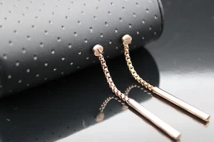 Liebeskind Berlin Hängeohrringe aus Edelstahl in Roségold Ohrstecker Damen  6cm - Bild 1 von 13