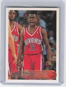 1996-97 Topps baloncesto Allen Iverson #171 novato radiocontrol 76ers - Imagen 1 de 2
