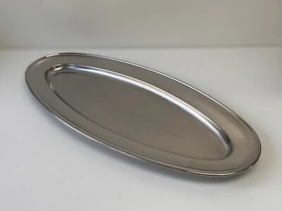Alessi Piatto Da Portata Per Pesce VASSOIO DI 60 CM. ACCIAIO INOX - Immagine 1 di 4