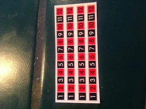 JUKEBOX. WURLITZER 41 61 71 81 RECORD COUNTER POPULARITY DECALS 4 sets - Picture 1 of 1
