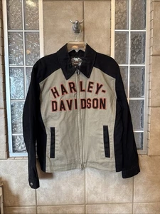 Harley-Davidson Two-Tone Canvas Jacket - Men's Size Medium - Picture 1 of 6