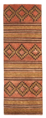 2'7" x 7'8" Vintage Hand-knotted Runner Rug Traditional Oriental Wool Carpet - Image 1 of 4