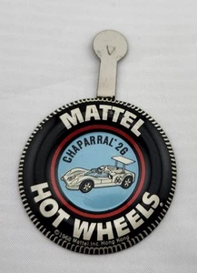 Chaparral 2G - Mattel Hot Wheels Redline Collectors Button 1968 w/Tab 4 - Picture 1 of 2