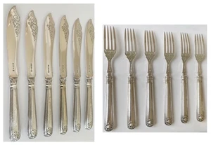 English Victorian - John Gilbert - Silver Plate Fish Knife & Fork Set, 12 Pieces - Picture 1 of 18