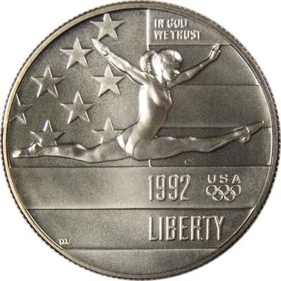 XXV Olympiad Commemorative 1992 P Clad Half Dollar BU Uncirculated 50c Coin - Image 1 of 2