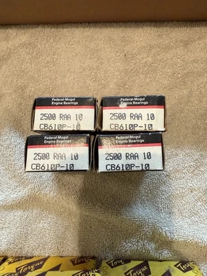 Rodamiento de varilla de conexión Federal Mogul 2500 RAA 20 CB610P-10 Pontiac y Buick V8 Foto 1 de 4
