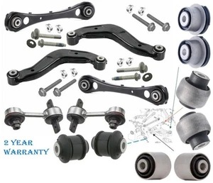 AUDI A4 KNUCKLE HOUSING AXLE BUSH + SUSPENSION ARM & DROP LINK REAR L&R 00-09 - Picture 1 of 1