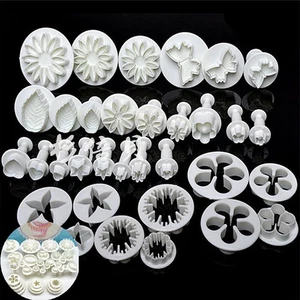 Stampo a stantuffo fondente utensili per decorazione torte 33 pezzi taglierine zucchero - Foto 1 di 9