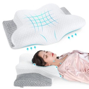 Cervical Memory Foam Pillow, Orthopedic Pillow Contour Pillow for Neck Pain, ... - Picture 1 of 9