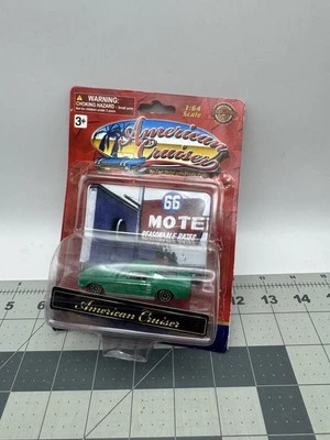 1:64 GOLDEN WHEEL AMERICAN CRUISER 1966 FORD MUSTANG FASTBACK GREEN  NIP - Image 1 of 4