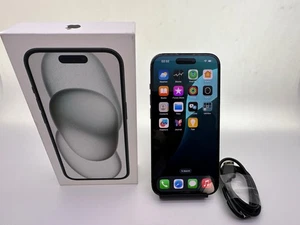Apple iPhone 15 256 GB Black (Unlocked) A3090 FULLY WORKING - Picture 1 of 23
