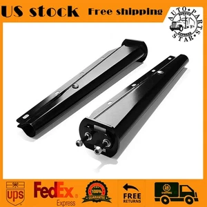 30" Black Steel Straight Spring Loaded Mud Flap Hangers 2.5" Bolt for Semi Truck - Picture 1 of 7