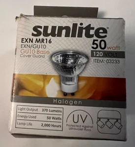 One (1) Sunlite Manufacturing Halogen Bulb MR 16 50 Watt - Picture 1 of 5